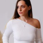 Μακρυμάνικη μπλούζα ριπ "Doriane"