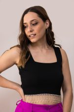 Crop top με στρας "Naida" - Image 2