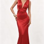 Maxi φόρεμα satin Fumel