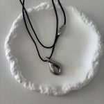 NECKLACE SILVER TEAR