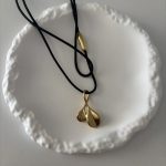 NECKLACE GOLD LEAF