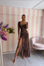 Maxi φόρεμα Leopard